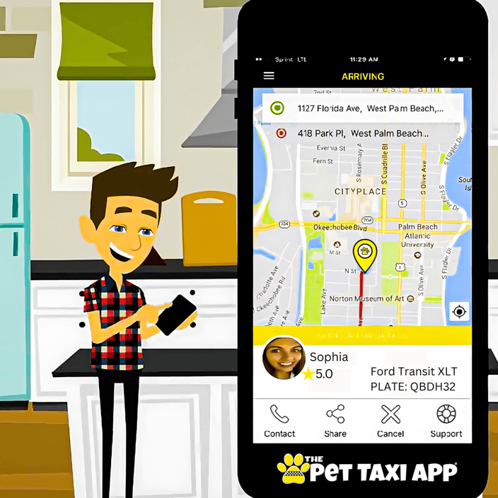 The EXCLUSIVE Pet Taxi App®