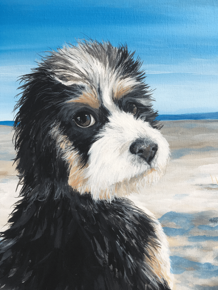 beach background portrait